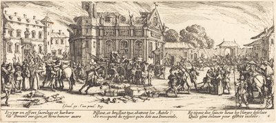 Ødeleggelse av et kloster av Jacques Callot