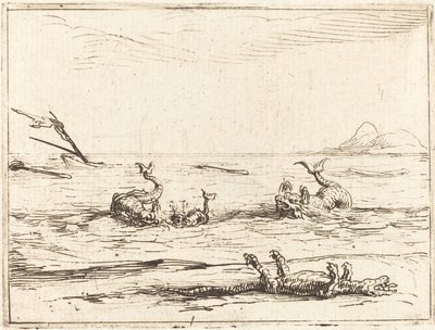 Delfiner og krokodiller av Jacques Callot