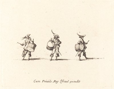 Drill med trommer av Jacques Callot