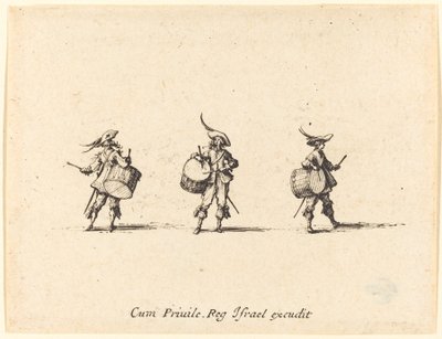 Drill med trommer av Jacques Callot