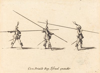 Bor med Tilted Pikes av Jacques Callot