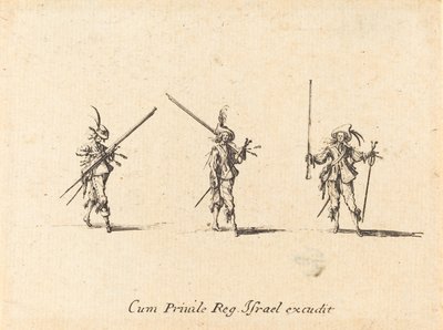 Bor med musketten av Jacques Callot