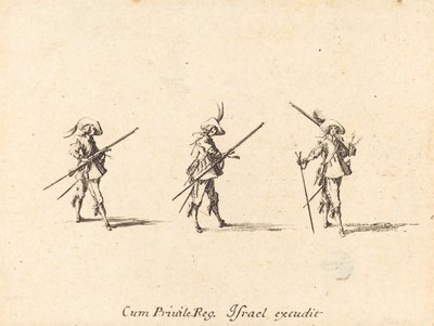 Bor med musketten av Jacques Callot
