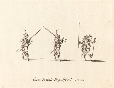 Bor med musketten av Jacques Callot
