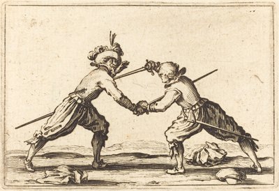 Duell med sverd av Jacques Callot