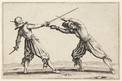 Duell med sverd og dolker av Jacques Callot