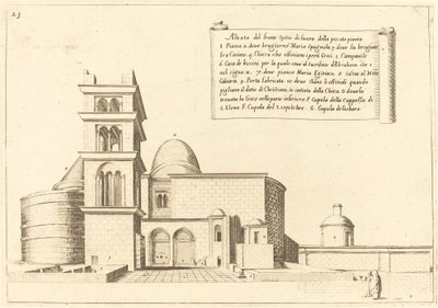 Høyde av en kirke av Jacques Callot