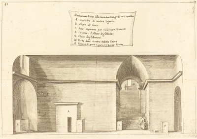 Forhøyning av Den hellige gravs kirke av Jacques Callot