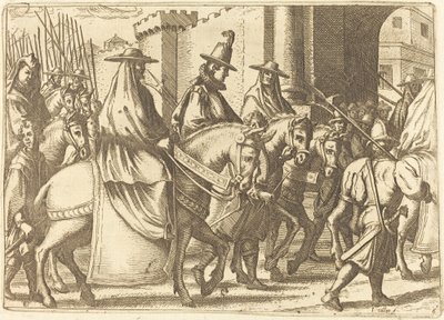 Innreise til byen Ferrara, 1612. av Jacques Callot