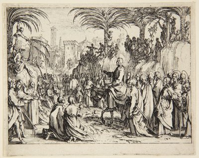 Inntoget i Jerusalem av Jacques Callot