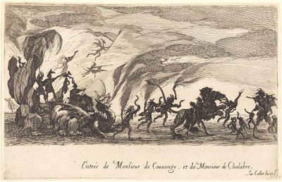 Inntreden av M. de Couvonge og M. de Chalabre av Jacques Callot