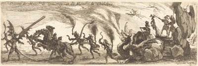 Inntreden av M. de Couvonge og M. de Chalabre [ekstra tallerken] av Jacques Callot