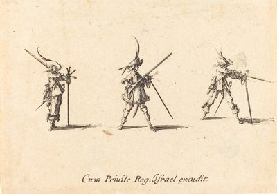 Avfyring av musketten av Jacques Callot