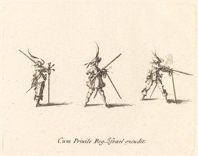 Avfyring av musketten av Jacques Callot