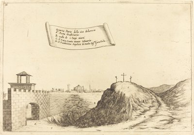 Fire deler av Via Dolorosa av Jacques Callot