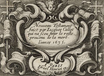 Frontispice, ca. 1635 av Jacques Callot