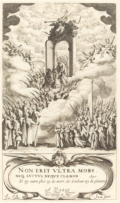 Frontispice for "The Calendar of Saints" av Jacques Callot