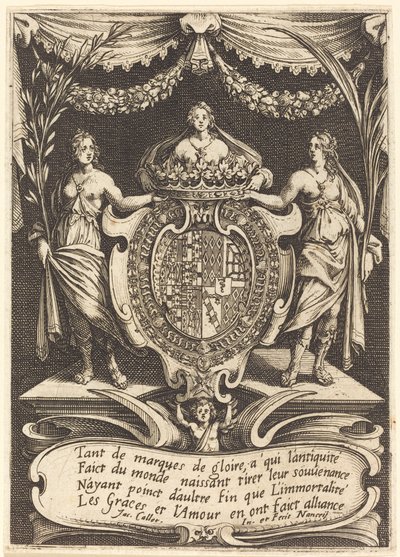 Frontispice for "The Combat at the Barrier" av Jacques Callot