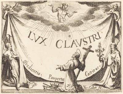Frontispice for "The Light of the Cloister" av Jacques Callot