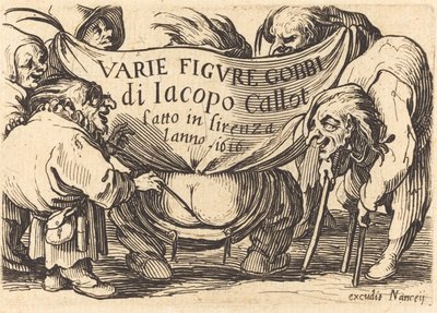 Frontispice for "Varie Figure Gobbi" ("Various Hunchback Figures") av Jacques Callot