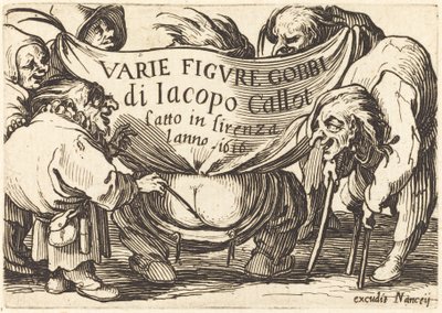 Frontispice for "Varie Figure Gobbi" (Various Hunchback Figures) av Jacques Callot