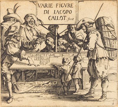 Frontispice for Varie Figure, ca. 1621. av Jacques Callot