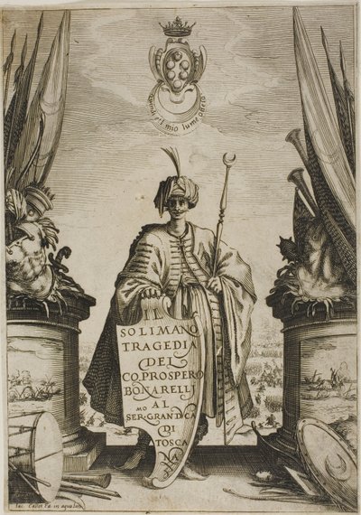 Frontispice, fra Solimano av Jacques Callot