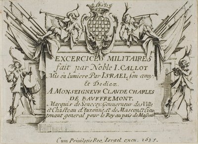 Frontispice, fra The Military Exercises av Jacques Callot