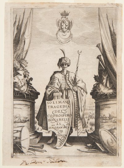 Frontispice av Soliman, Second State av Jacques Callot