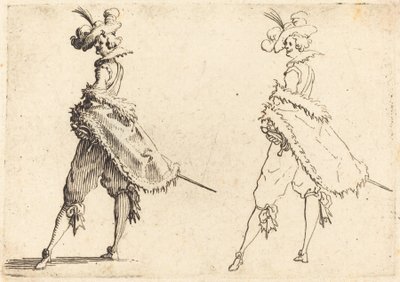 Gentleman sett fra siden av Jacques Callot