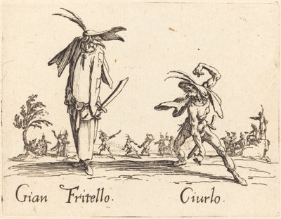 Gian Fritello og Ciurlo av Jacques Callot