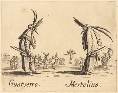 Guatsetto og Mestolino av Jacques Callot