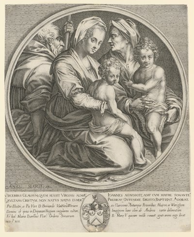 Den hellige familie av Jacques Callot