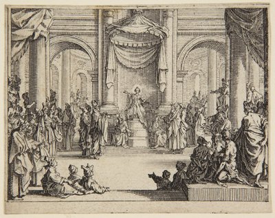 Jesusbarnet blant de skriftlærde av Jacques Callot