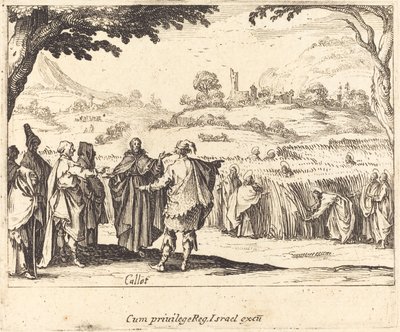 Jesus med fariseerne av Jacques Callot