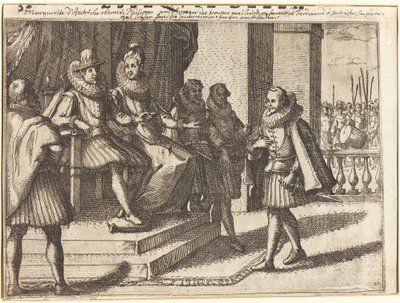 Konge og Dronning i samråd om tyrkerne [recto] av Jacques Callot