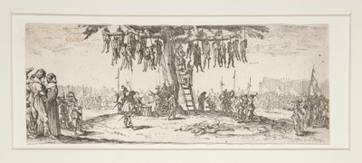 The Hanging from The Great Miseries of War av Jacques Callot
