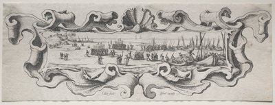 Landgang av troppene. av Jacques Callot
