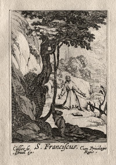 The Penitents: St. Francois av Jacques Callot
