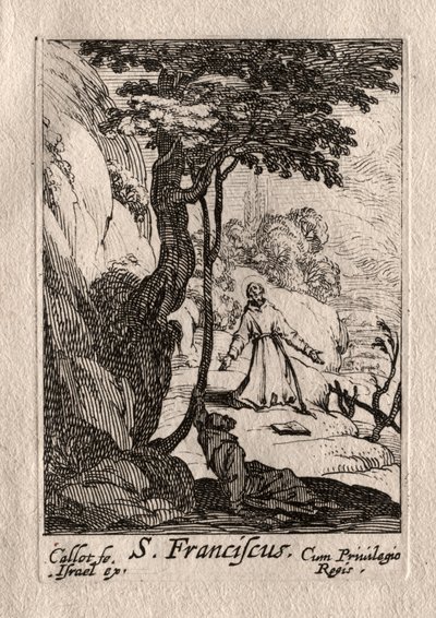 The Penitents: St. Francis. av Jacques Callot