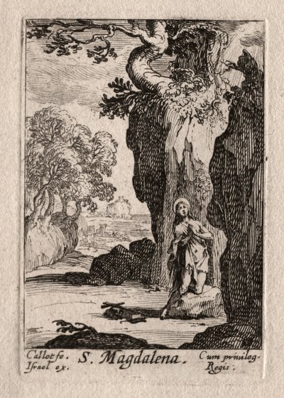 The Penitents: St. angrende Madeleine av Jacques Callot