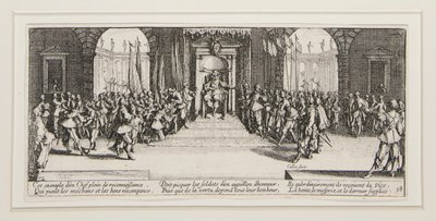 Krigens store elendigheter: Nei. 18 - Utdeling av belønninger av Jacques Callot