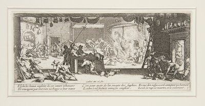 Krigens store elendighet: nr. 5 - Plyndringen av av Jacques Callot