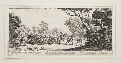 The Great Miseries of War: No. 9 - Discovery of the Malefactors av Jacques Callot