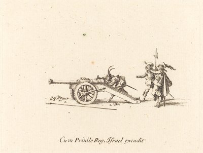 Laster kanonen, 16341635. av Jacques Callot