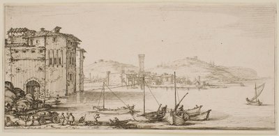 Lasting av varer, fra serien «Landskapene i Firenze» av Jacques Callot