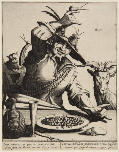 Mann med snegler av Jacques Callot