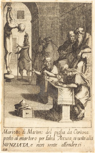 Mariotto di Martino, 1619. av Jacques Callot