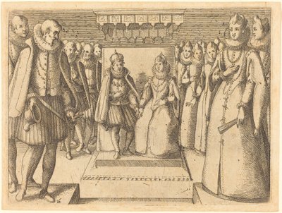Møte mellom Margaret av Østerrike og Filip III av Jacques Callot