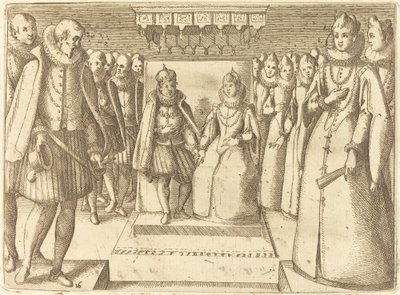 Møte mellom Margaret av Østerrike og Filip III av Jacques Callot